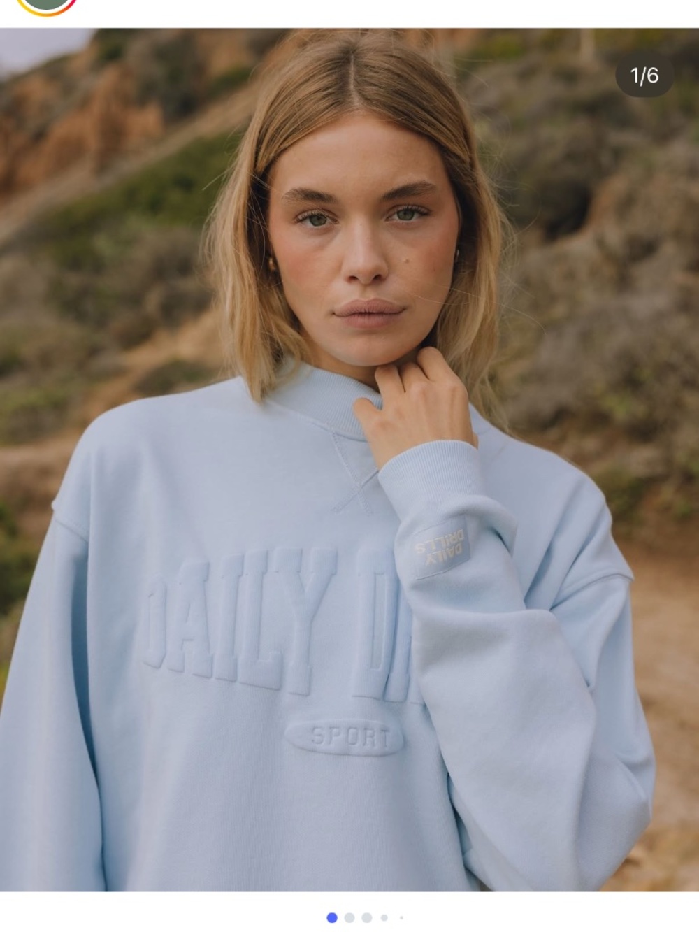 Blue daily drills sweatshirt
